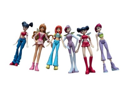 Vintage 2004 Mattel Winx Club Magical Minis Doll Lot 6 Bloom Flora Musa Tecna...