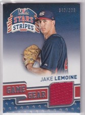 2015 Panini USA Baseball Stars & Stripes #44 Jake Lemoine Game Gear #/299