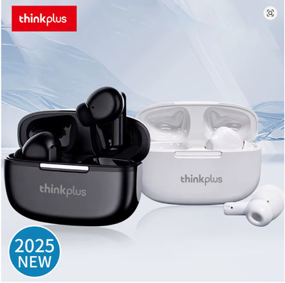 Thinkplus TWS Bluetooth Headphones Wireless Earbuds HD Stereo w/Mic Black White
