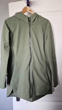 Lululemon Womens Jacket Khaki Green 8 UK  Raincoat Waterproof Hooded