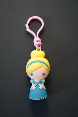 DISNEY CINDERELLA 2.5'' 3D BAG CLIP KEYCHAIN