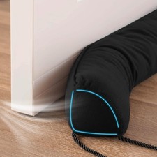 Door Draft Stopper Blocks Hot and Cold Air with Removable Washable Cover for ...