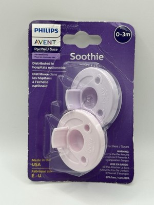Philips Avent Soothie  Pack Of 2 Pacifiers 0 - 3m Pink/Lilac