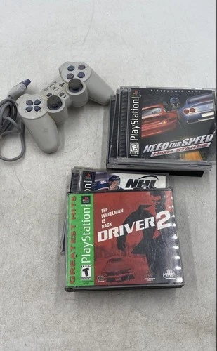 Need For Speed High Stakes Driver 2 For Sony PS1 Games & Controller Lot Of 10