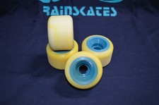 Blank Nos Vision Protons 62mm95a Old School Skateboard Wheels Blue Core