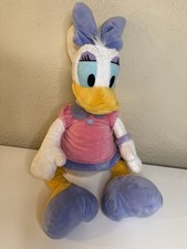 Daisy Duck Disney Store Authentic Plush Stuffed Animal Doll 9" Light Purple Pink