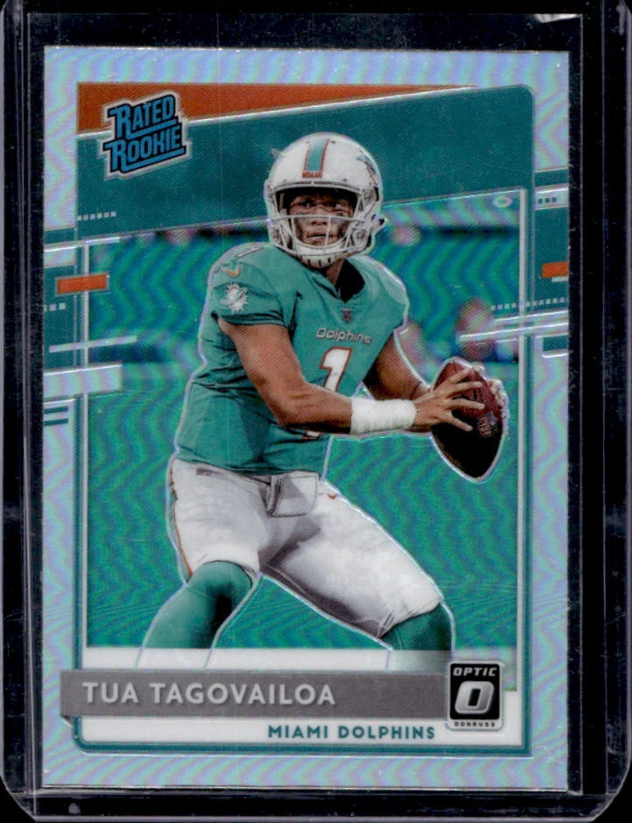 2020 Donruss Optic Tua Tagovailoa Holo Prizm Rookie RC #152 Dolphins