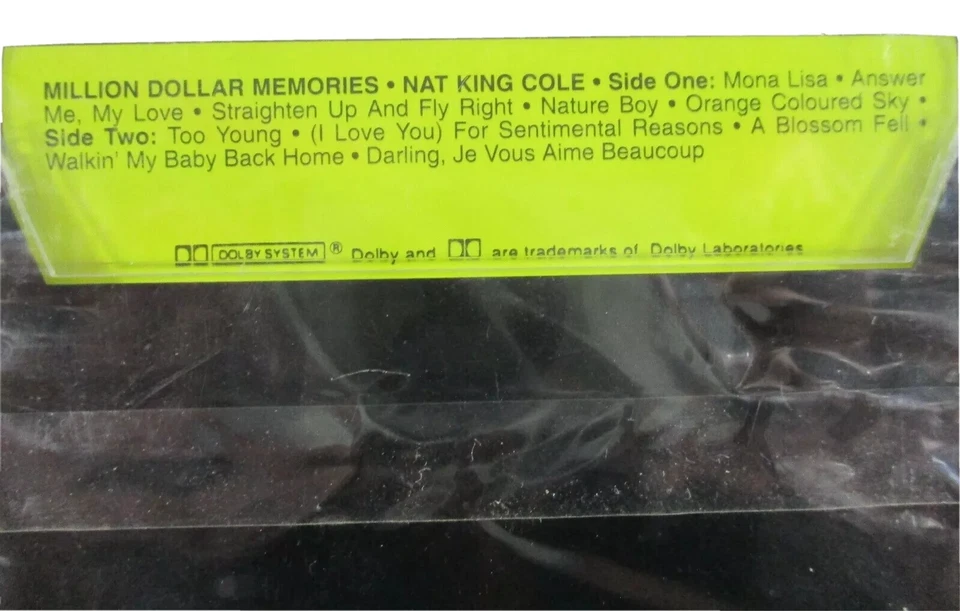 Nat King Cole Million Dollar Memories Cassette Tape 1978 Collectors Edition BNOS - Image 3 of 4