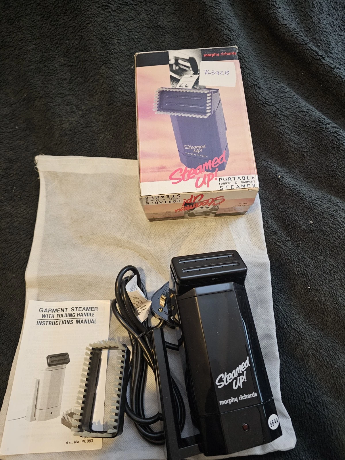 Steamed Up Morphy Richards Model No 5644 Portable Garment Steamer