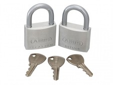 Image of ABUS Padlock 40mm Titalium 64TI Series Twin Pack - ABU64TI40TC