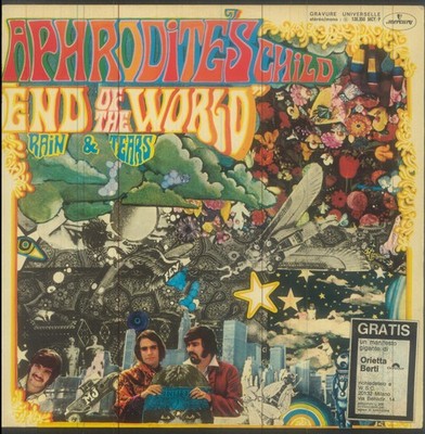 APHRODITE'S CHILD RARE 1968 ITALY ORIG PROG ROCK End of The World / Rain & Tears