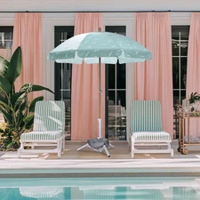 LAGarden Foldable Portable Beach Umbrella Stand Outdoor Anchor with Weight Bag