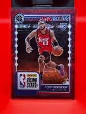 SCOOT HENDERSON 2023-24 NBA HOOPS PREMIUM ROOKIE PREMIUM RED RC /88