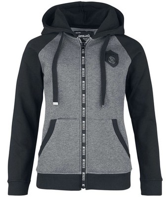 EMP Signature Collection Women Hoodie Jacket Grey Metallica Limited Edition XL