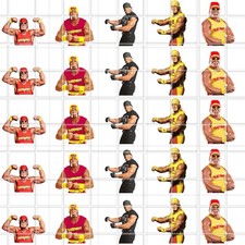 Hulk Hogan Waterslide Finger Nail Decals Instructions (set of 50) JS