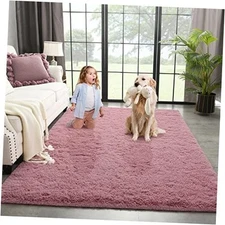  Blush Area Rug for Bedroom Living Room Carpet Home Decor, Upgraded 4x5.9 Cute 