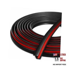 Car Wheel Eyebrow Arch Trim Lips Strip, 32.8FT Rubber Vehicle Tire Eyebrow