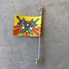 👀 1981 Vintage Masters of the Universe Castle Grayskull Flag and Staff MOTU