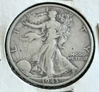 1943-S Walking Liberty Half Dollar 90% Silver San Francisco Mint Coin