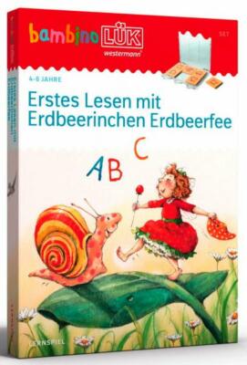 LÜK bambinoLÜK Set Buch und Kontrollgerät Lesen Erdbeerfee ab 4 Jahren 247895