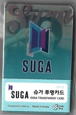 BTS Suga [Transparent Photo Card 25P Pack] K-POP 2025.06-0 | eBay