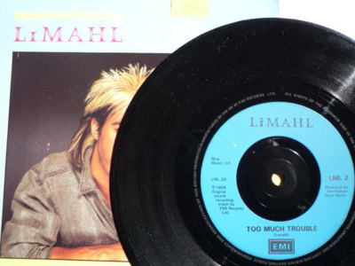 Limahl    Too Much Trouble   LML 2    Rarer Blue Paper Labels   VINYL LOOKS MINT