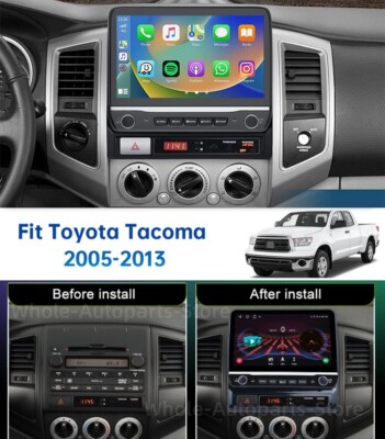 For 2005-2013 Toyota Tacoma Apple Carplay Radio Android 13 GPS NAVI WIFI +Camera