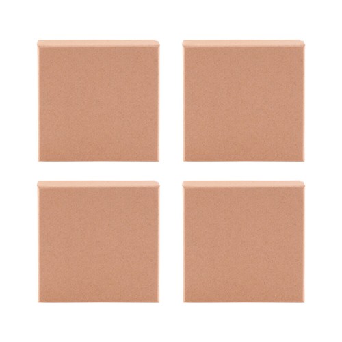 Cajas de joyería de papel Kraft cuadradas de 4,4" BurlyWood embalaje de regalo 11,2 cm - Imagen 3 de 6