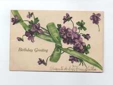 Vintage Birthday Greeting Best Wish Postcard Postmarked 1906 Lancaster PA Nice