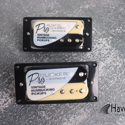 Pro Bucker Alnico 2 PAF Humbucker Pickups, Gibson Epiphone Guitar Nickel Silver