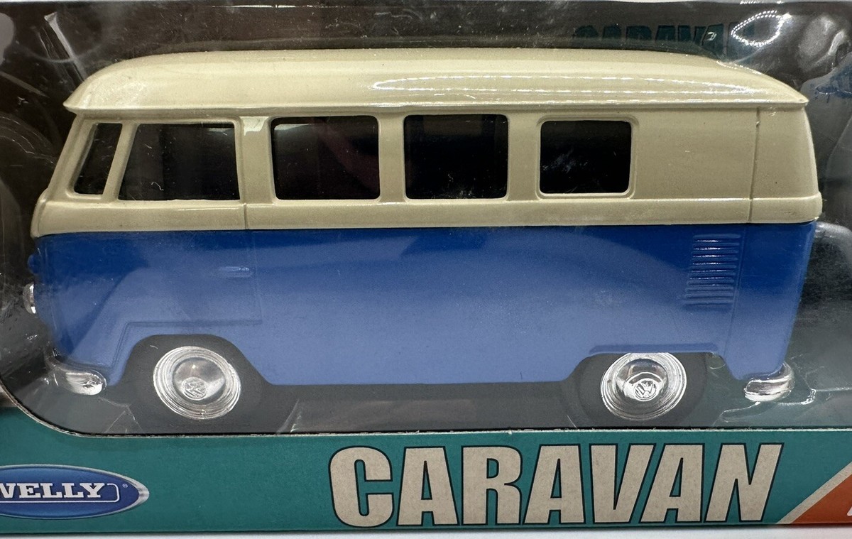 WELLY CaravanRetro SET VOLKSWAGEN VW BUS TEARDROP CAMPER