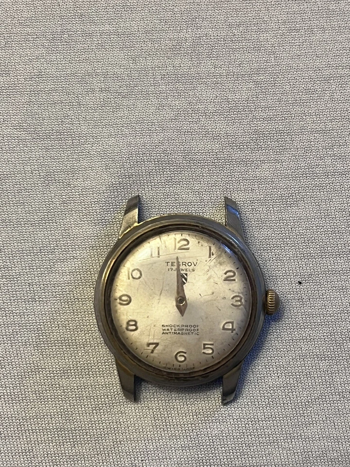 Винтажные мужские часы Tegrov 17 камней. Механический ручной механизм недостающая минута - Изображение 2 из 3