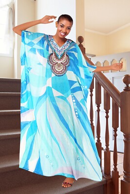 white christmas dresses White and gold Kaftan Dress main image 0