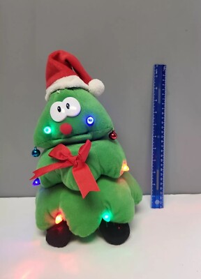 Plush Singing Animated Rockin' Around the Christmas Tree Cuddle Barn 2017 Works