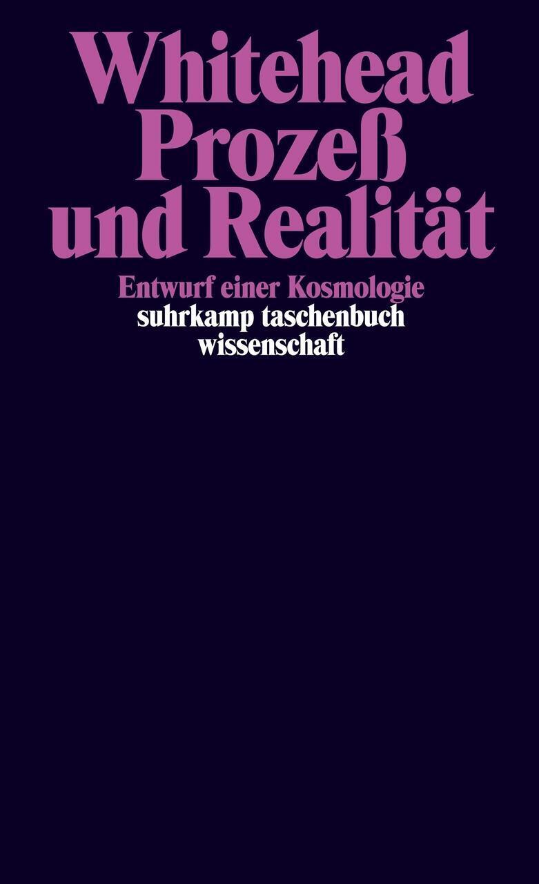 Thumbnail - Alfred North Whitehead / Prozeß Und Realität / 9783518282908