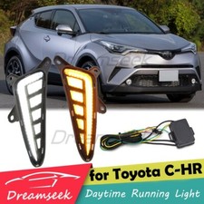 LED DRL for Toyota C-HR CHR 2017 2018 2019 Daytime Running Light w/ Turn Signal