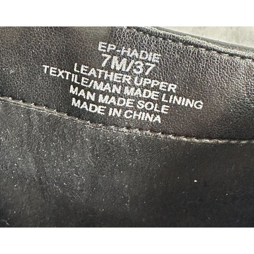 ENZO ANGIOLINI Mujer Talla 7 Negro Cuero Botín Tacón Bota - Imagen 8 de 10