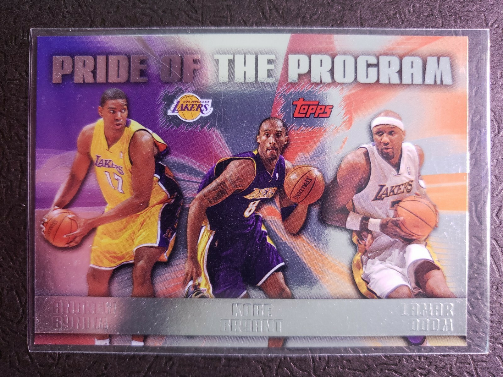 2006-07 Topps Pride of the Program Lakers Basketball Card #PP9 Kobe/Odom/Bynum