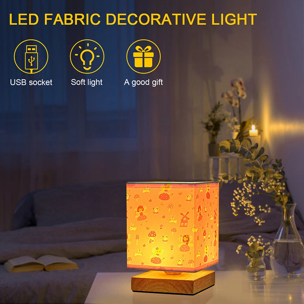 Nightstand light with usb outlet