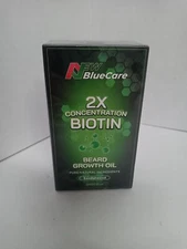 NEW BLUECARE 2X CONCENTRATION BIOTIN BEARD GROWTH OIL-SANDALWOOD 2 OZ. EXP.3/27