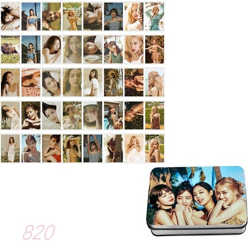 KPOP Blackpink JISOO JENNIE ROSÉ LISA Lomo Photo Card 40pc Polaroid Postcard+Box - Picture 10 of 46