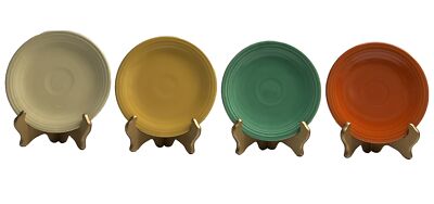 Vintage Fiesta Fiestaware 6-1/4” Plate Bread Butter Plate, Fiesta, Set Of 