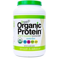 Orgain Organic Plant Based Protein Powder, Vegan, Non-GMO, Gluten Free, 1 Count,