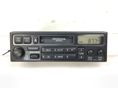 99-02 Accord 4Dr Tuner Tape Cassette Player AM/FM Radio Dashboard