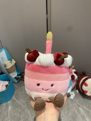Jellycat London Harrods Cheryl Cherry Cake - Valentine's Day gift