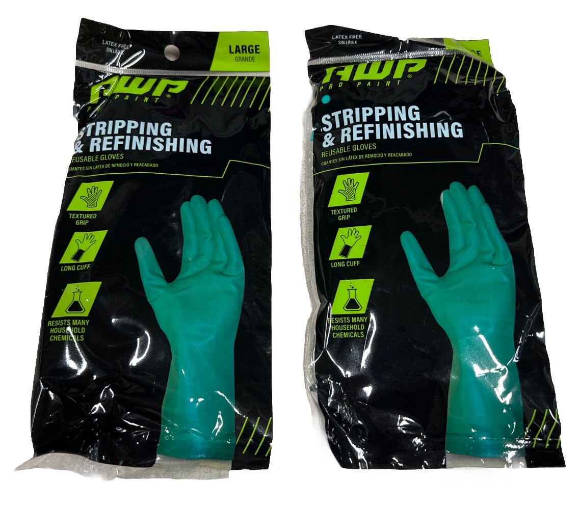 AWP PRO PAINT 49542 Stripping Refinishing Reusable Gloves, Size