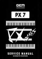 GEM PX-7 Service Manual repair Schematic Diagram PX7 Electrical Diagram Schaltplan