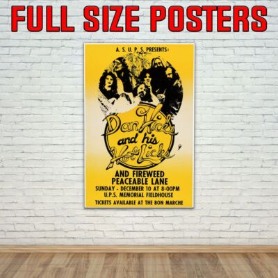 Dan Hicks And His Hot Licks 1972 Konzert Tour Foto/Poster bis 36 Zoll
