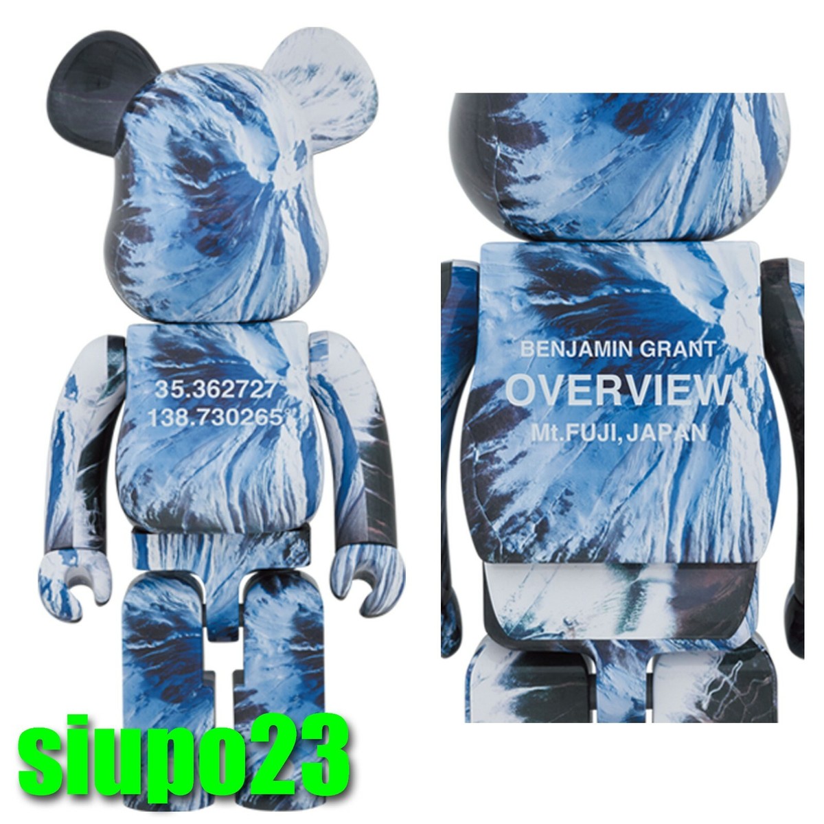 Medicom 1000% Bearbrick ~ Benjamin Grant Be@rbrick OVERVIEW FUJI