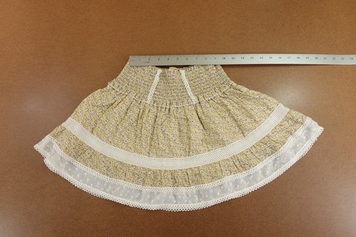KatieJ NYC Girls Size XL Colorful Lara Ditsy Floral Lace Trim Smocked Skirt - Picture 5 of 8